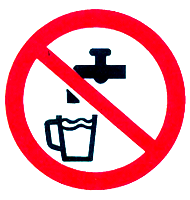No drinking