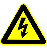 Warning electric shock