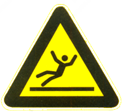 Warning slippery surface