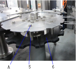 Bottle discharge dial and adjusting pole